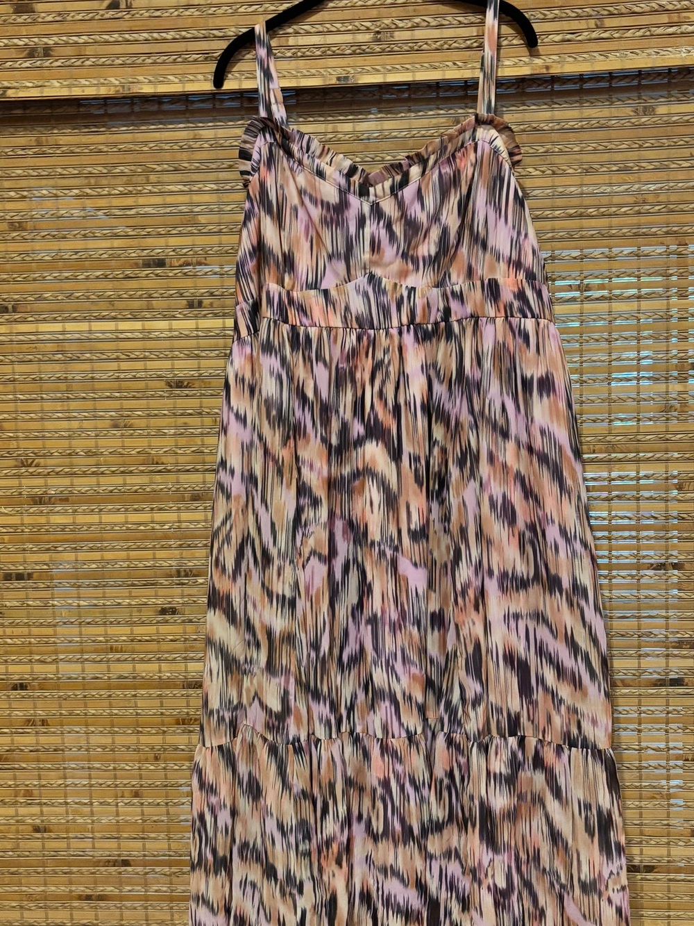 torrid Pink and Black Multi-Print Midi Dress
